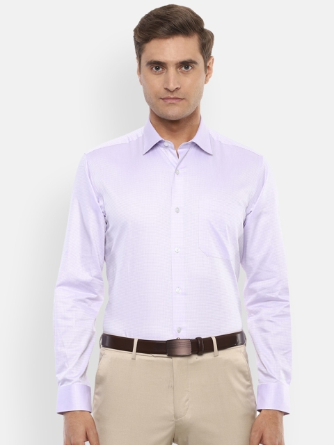 

Louis Philippe Men Purple Slim Fit Solid Pure Cotton Casual Shirt