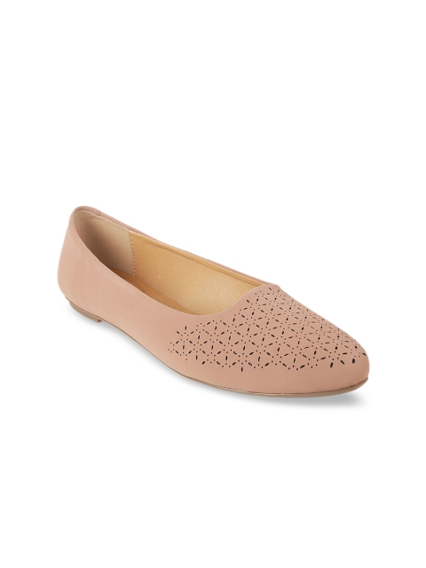 

Mochi Women Peach-Coloured Solid Ballerinas