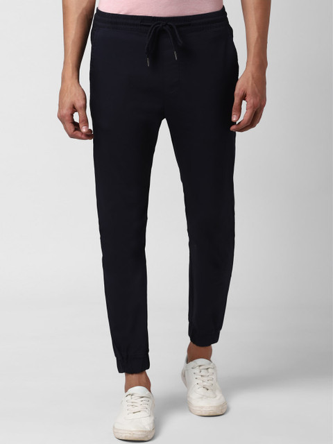 

Peter England Casuals Men Navy Blue Slim Fit Solid Joggers