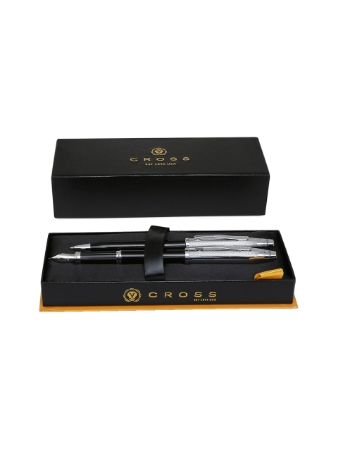 

Cross Unisex Black & Silver-Toned Century II Engraved Ball Pen