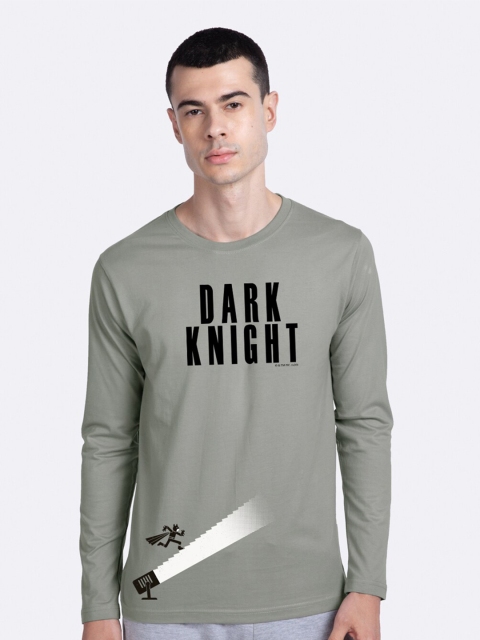 

Bewakoof Men Grey Printed Round Neck T-shirt