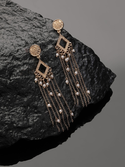 

Accessorize Gold-Toned Contemporary Drop Earrings