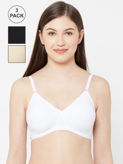 

Juliet Women White Solid Non Padded Bra