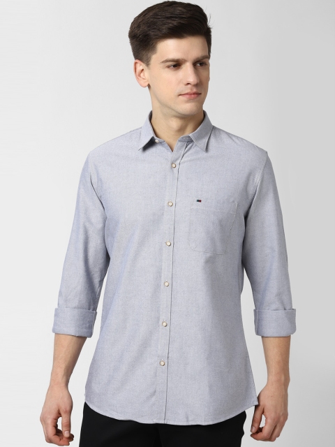 

Peter England Casuals Men Grey Slim Fit Solid Casual Shirt