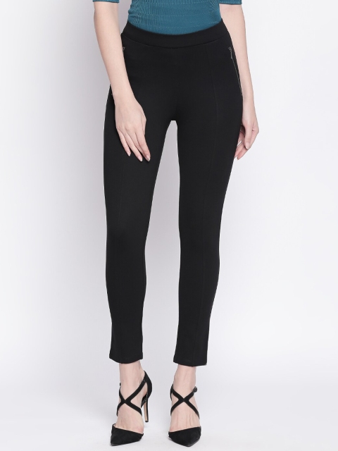 

Annabelle by Pantaloons Women Black Solid Jeggings