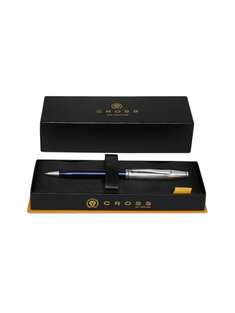 

Cross Unisex Blue & Silver-Toned Ball Pen With Gift Box