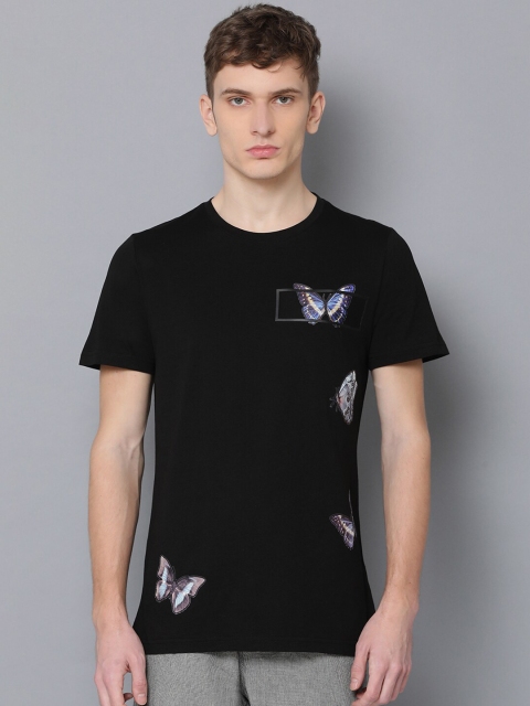 

Antony Morato Men Black Printed Round Neck T-shirt