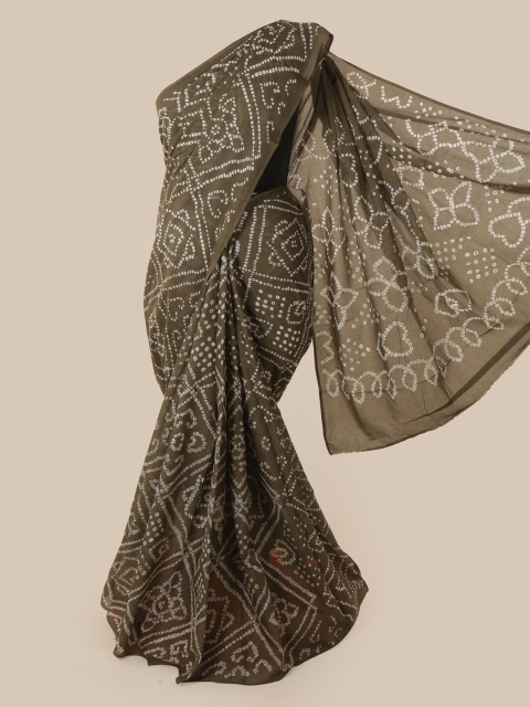 

Pothys Grey Dyed Cotton Blend Saree