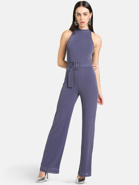 

Kazo Women Blue Solid Basic Jumpsuit