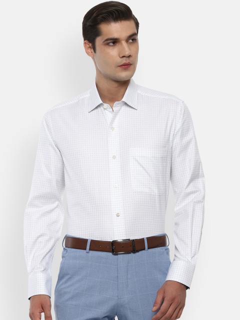 

Luxure by Louis Philippe Men White Regular Fit Printed Casual Shirt