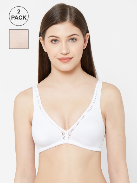 

Juliet Pack of 2 Solid Non-Wired Non Padded Minimizer Bra, Nude