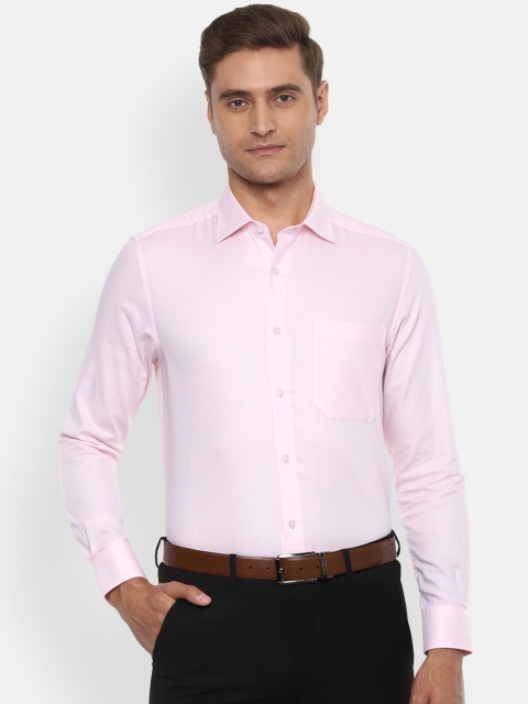 

Louis Philippe Men Pink Regular Fit Self Design Casual Shirt