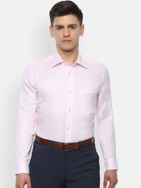 

Louis Philippe Men Pink Regular Fit Solid Pure Cotton Casual Shirt