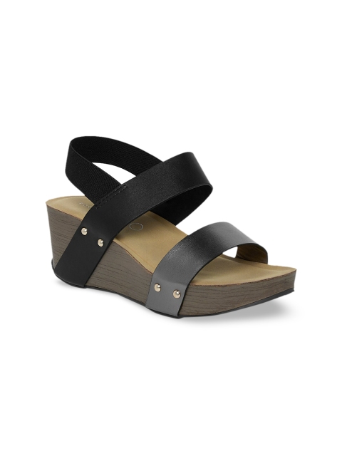 

Forever Glam by Pantaloons Women Black Solid Sandals