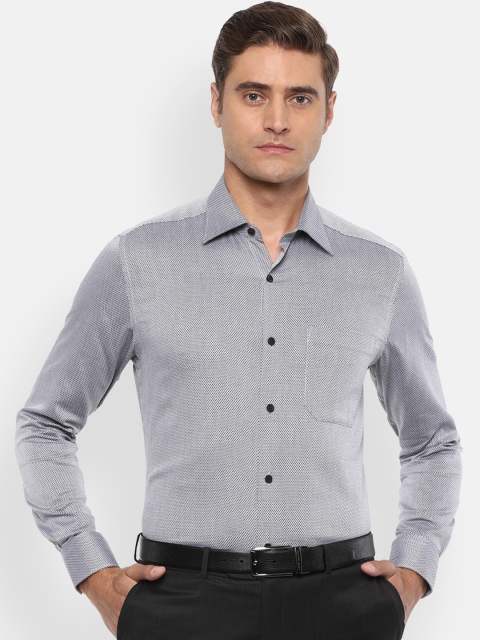 

Louis Philippe Men Grey Regular Fit Solid Casual Shirt