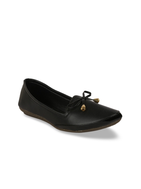 

WOMENS BERRY Women Black Bows Flats Ballerinas