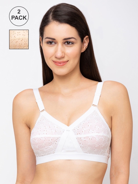 

Juliet Women White Solid Non Padded Bra
