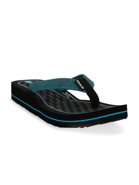 

Campus Women Black & Blue Striped Thong Flip-Flops