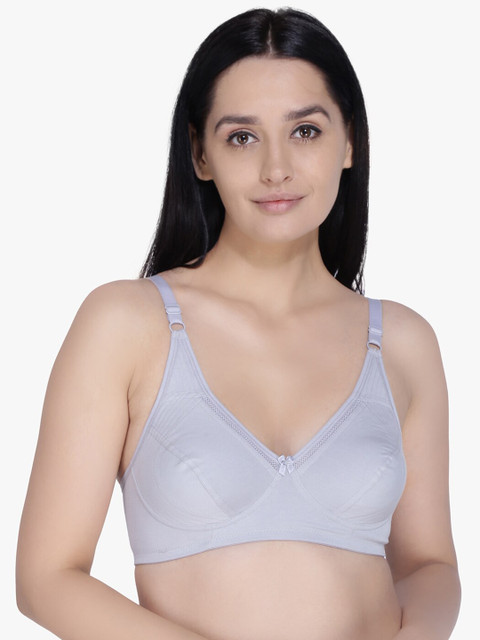 

Anoma Grey Solid Non-Wired Non Padded Everyday Bra ANM07