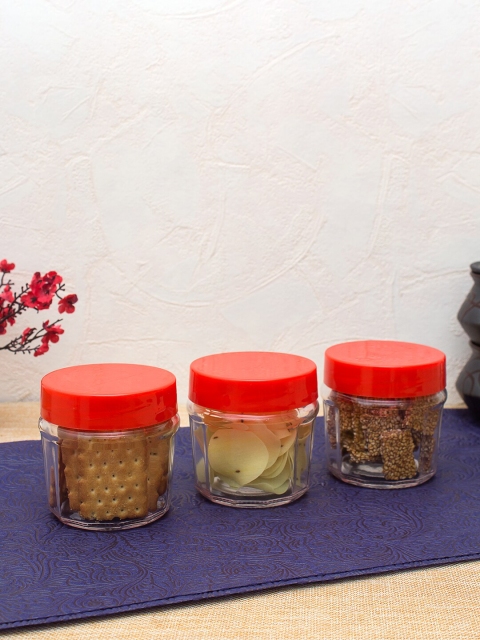 

WISHTANK Set of 3 Transparent Glass Jars