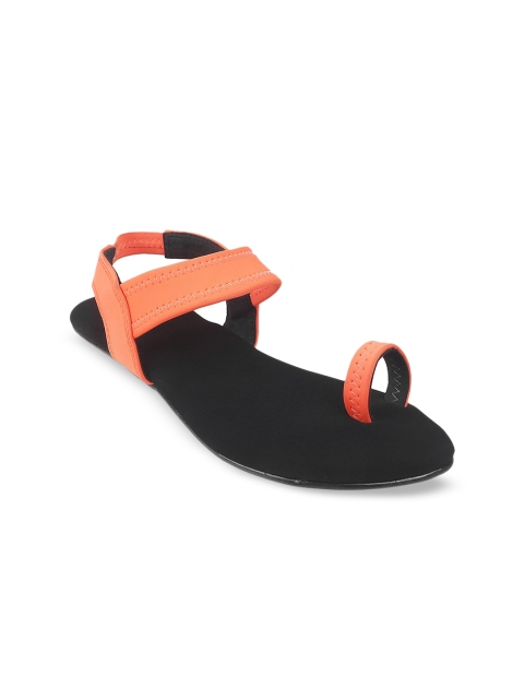 

Metro Women Orange Solid One Toe Flats