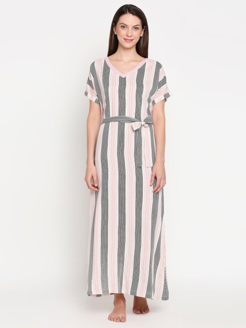 

XIN Pink & White Striped Nightdress