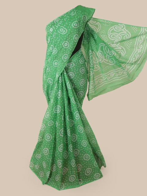 

Pothys Green Printed Saree