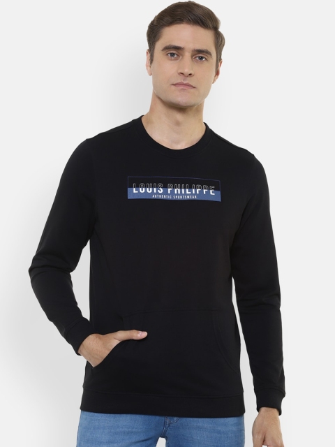 

Louis Philippe Sport Men Black Printed Sweatshirt