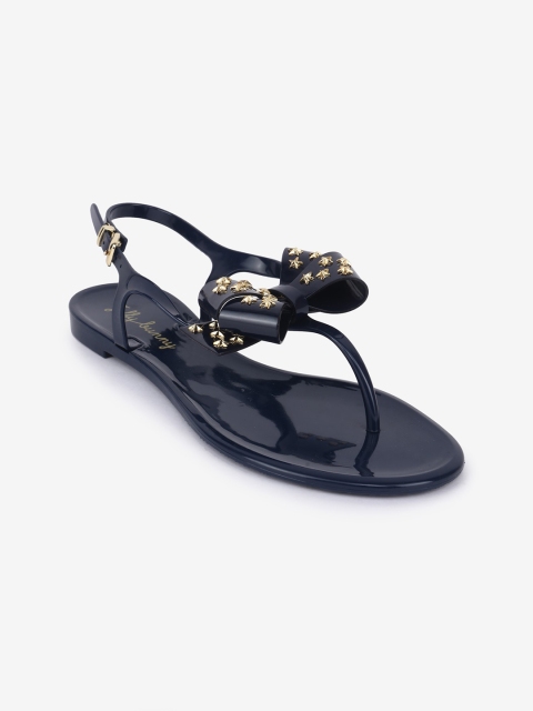 

Jelly Bunny Women Navy Blue T-Strap Flats