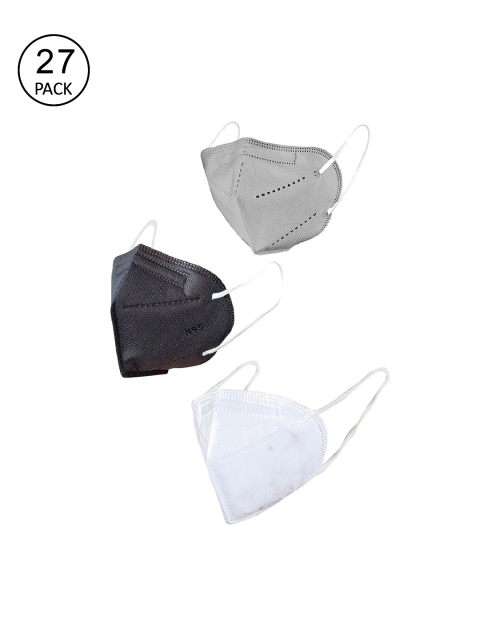 

OOMPH Unisex Pack of 27 Black & Grey 5 Ply Reusable Outdoor KN95 / N95 Masks
