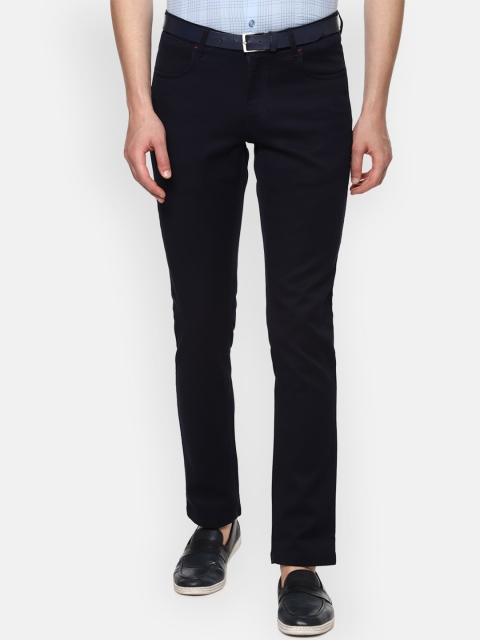 

Louis Philippe Sport Men Navy Blue Slim Fit Solid Regular Trousers