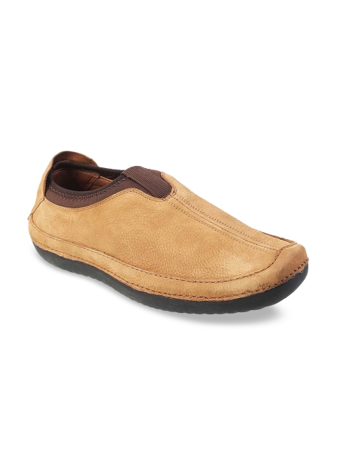 

Metro Men Tan Suede Slip-On Sneakers