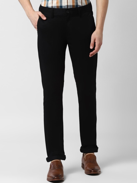 

Peter England Casuals Men Black Skinny Fit Solid Regular Trousers