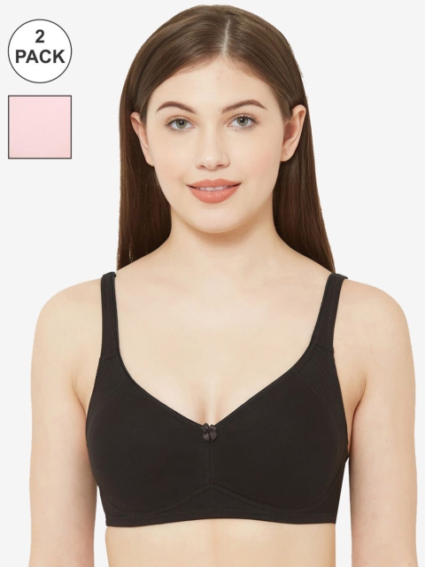 

Juliet Pack Of 2 Solid Non-Wired Non Padded Everyday Bra, Pink