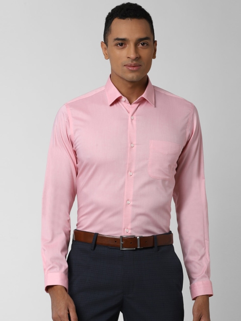 

Peter England Men Pink Slim Fit Solid Formal Shirt