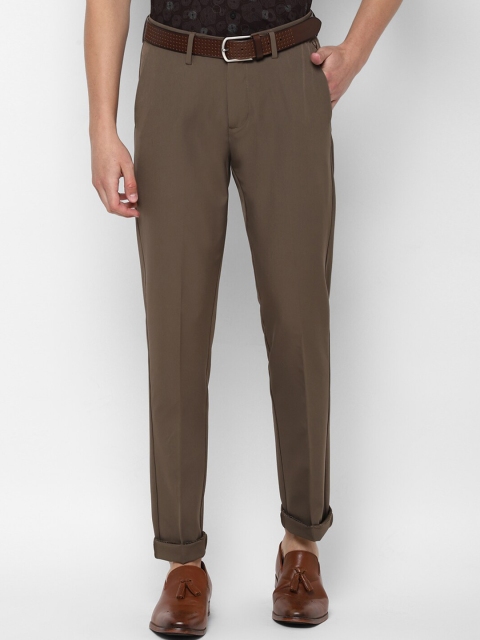 

Allen Solly Men Brown Slim Fit Solid Regular Trousers