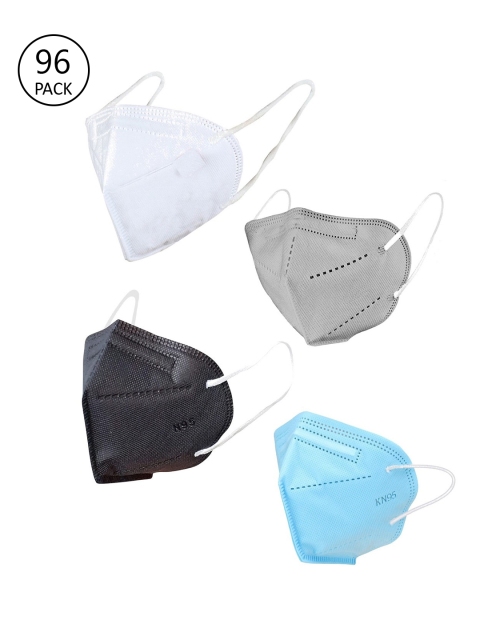 

OOMPH Unisex Pack of 96 Black & White 5 Ply Reusable KN95 / N95 Outdoor Masks