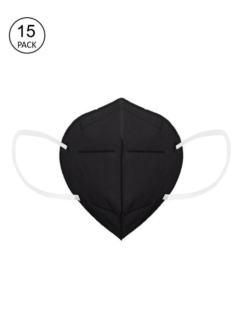 

OOMPH Unisex Pack of 15 Black 5 Ply Reusable Outdoor KN95 / N95 Masks
