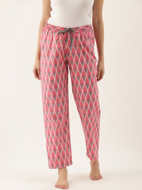 

Bannos Swagger Women Pink Printed Cotton Lounge Pants