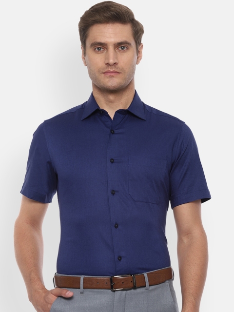 

Louis Philippe Men Navy Blue Pure Cotton Classic Fit Formal Shirt