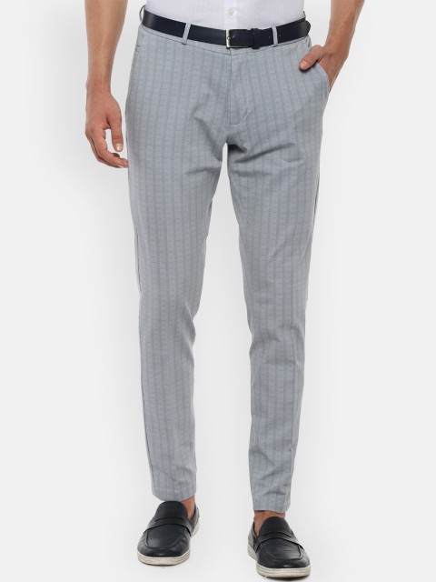 

Louis Philippe Sport Men Grey Slim Fit Checked Formal Trousers