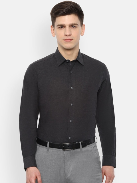 

Louis Philippe Men Black Slim Fit Solid Casual Shirt