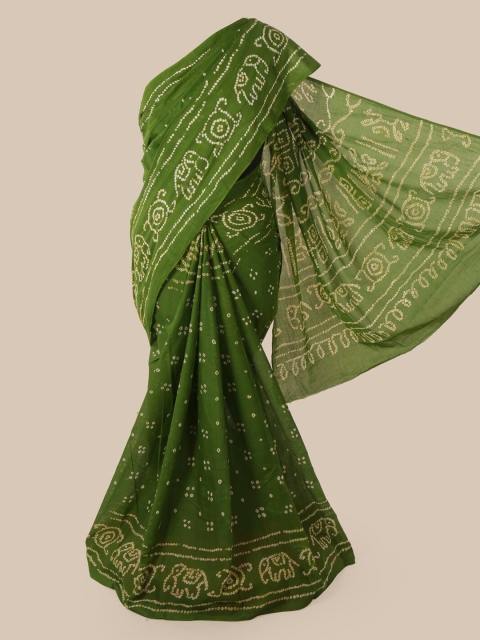 

Pothys Green Woven Design Saree