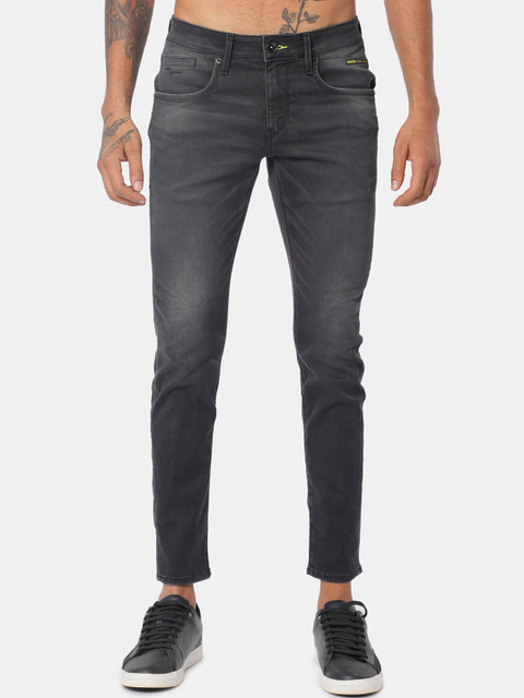 

Flying Machine Men Black Jackson Slim Fit Low-Rise Light Fade Stretchable Jeans