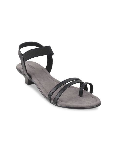 

Mochi Women Black Woven Design Sandals