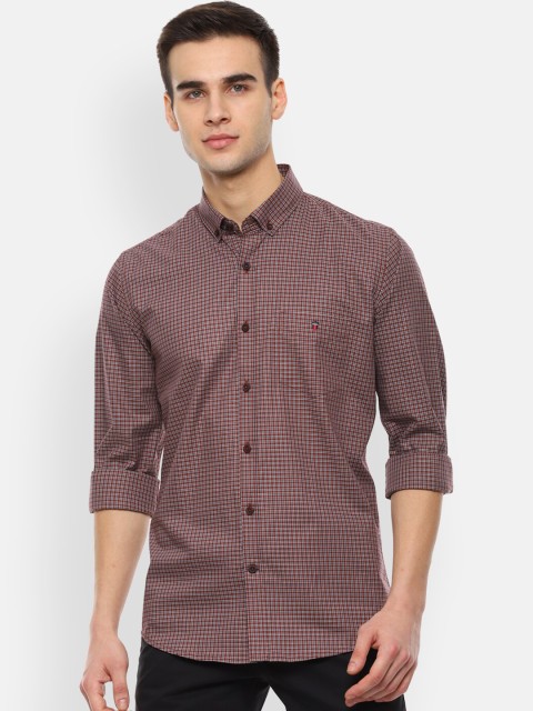 

Louis Philippe Sport Men Brown Slim Fit Cotton Checked Casual Shirt