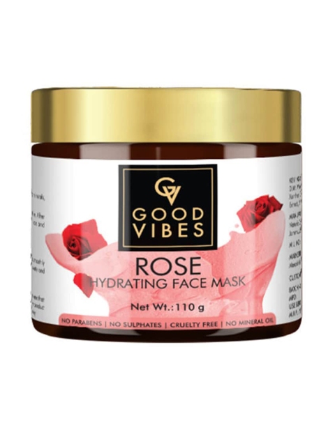 

Good Vibes Rose Hydrating Face Mask 110 g, Transparent