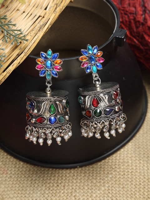 

NEUDIS Multicoloured Contemporary Jhumkas, Multi