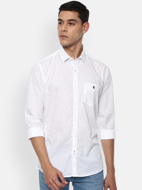

Louis Philippe Sport Men White Slim Fit Cotton Printed Casual Shirt