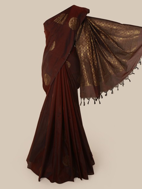 

Pothys Brown Woven Design Silk Cotton Saree